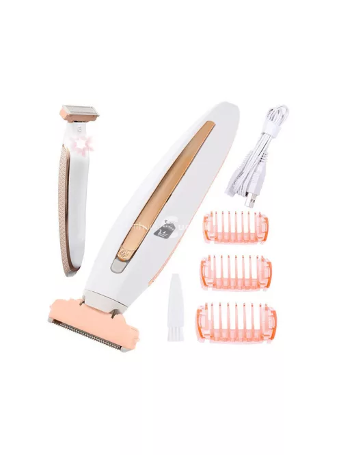 Testszőrzet eltávolító bikini borotva hölgyeknek, USB újratölthető dizájnnal