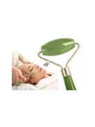 Zöld jáde görgős arc masszírozó - természetes bőrápolás és relaxáció eszköz arcápoláshoz