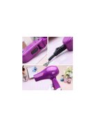 Összecsukható utazó hajszárító csendes működéssel, 850W teljesítménnyel