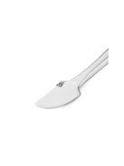 Nemesacél körömápoló spatula és kaparó eszköz hibrid manikűrhöz és pedikűrhöz