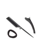 Hajegyenesítő állítható hőmérséklettel, kerámia bevonatú lapokkal a sima és fényes hajért