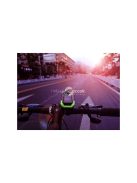 Erős LED-es kerékpáros első és hátsó lámpa beépített mérőórával és akkumulátorral 2in1