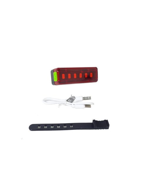 Hátsó Kerékpár LED Lámpa USB Töltésű Biztonsági Bicikli Lámpa