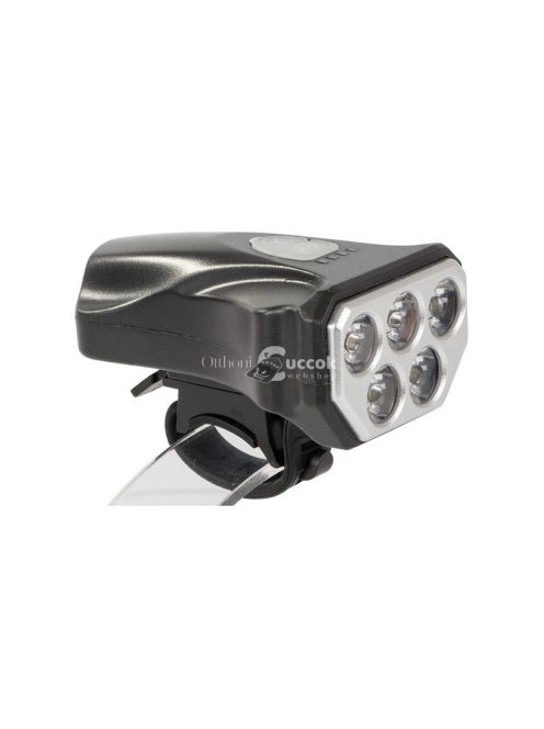 Kerékpár első lámpa 5 LED USB töltéssel - Bicikli világítás éjszakai biztonsághoz