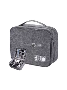   Utazási szervező táska töltőkhöz és kábelekhez – Kompakt és praktikus tároló megoldás utazáshoz