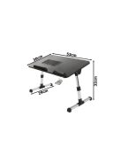 Összecsukható Laptop Asztal Beépített Hűtőventilátorral Kényelmes Használathoz