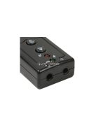 USB 7.1 Hangkártya Mikrofon és Fejhallgató Csatlakozóval Számítógépes Audióhoz