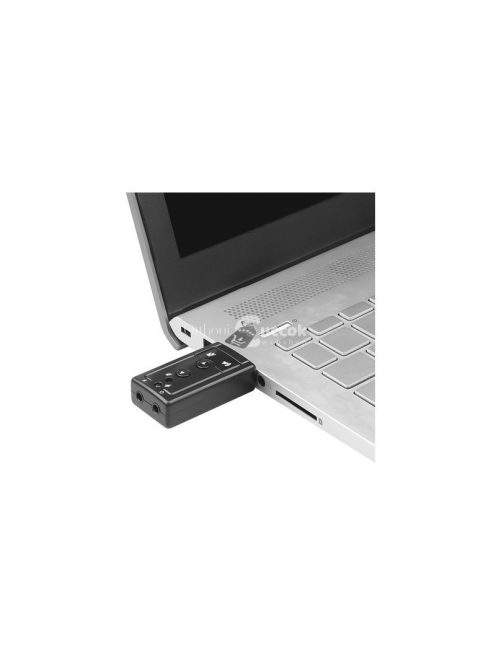 USB 7.1 Hangkártya Mikrofon és Fejhallgató Csatlakozóval Számítógépes Audióhoz