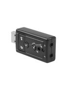USB 7.1 Hangkártya Mikrofon és Fejhallgató Csatlakozóval Számítógépes Audióhoz