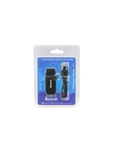   Hangfogadó Bluetooth adapter AUX csatlakozóval és USB porttal autós és otthoni használatra