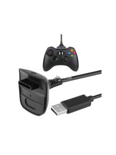   Xbox 360 USB Töltőkábel Kontrollerhez - Játék Kiegészítő és Töltőkábel Xbox 360 Tartozékokhoz