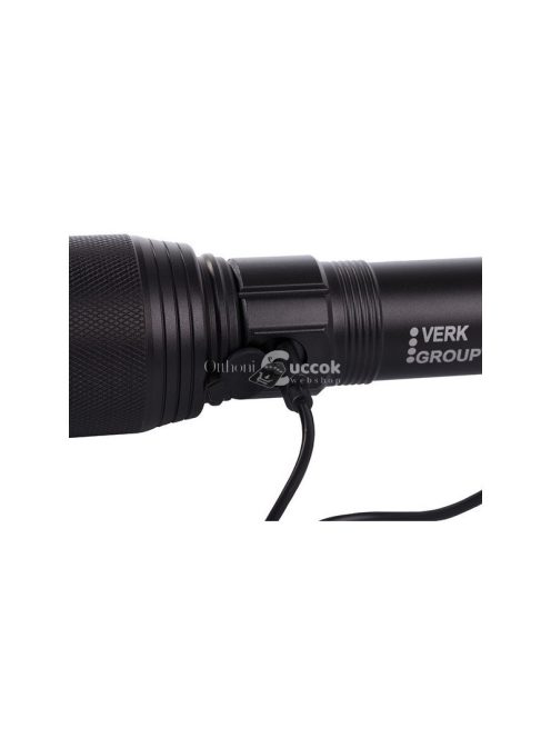 Katonai zseblámpa Cree XHP160 LED-del, nagy fényerejű rendőr fáklyával, taktikai használatra