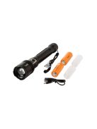 Katonai taktikai zseblámpa Cree XHP160 nagy teljesítményű LED-del kültéri használatra