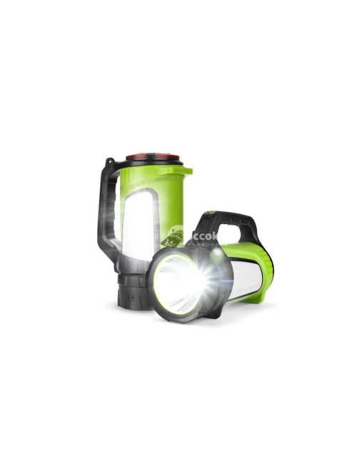 Újratölthető LED zseblámpa kereső lámpa powerbank funkcióval - erősített változat kültéri használatra