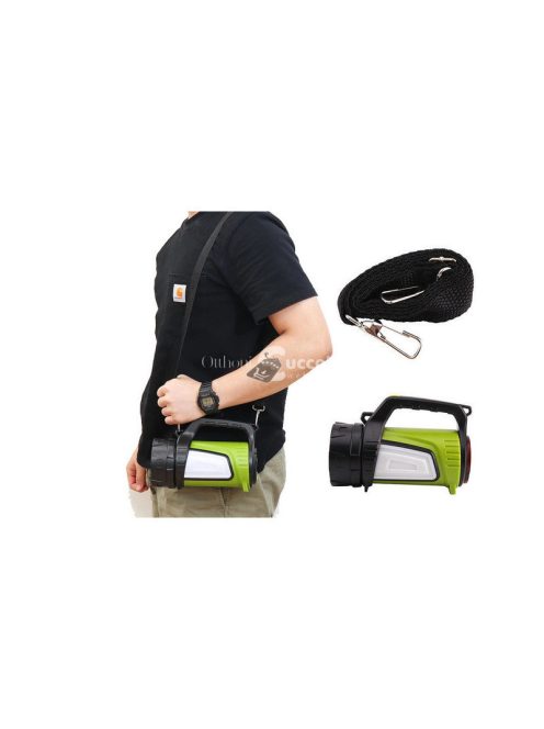 Újratölthető LED kereső lámpa erős powerbank funkcióval kültéri használatra