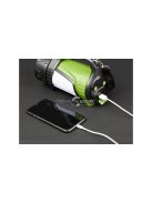 Újratölthető LED kereső lámpa erős powerbank funkcióval kültéri használatra