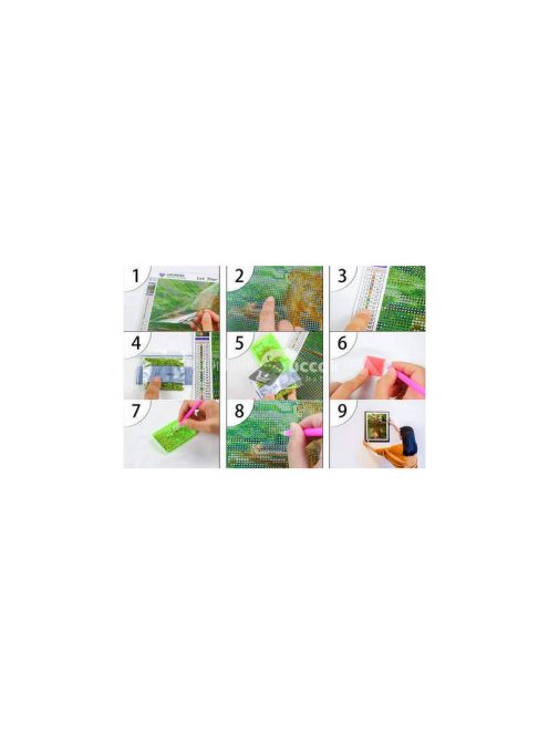 Gyémántfestés Balett Szett - Kreatív Hobbi Gyémánt Mozaik Festmény Balett Táncos Mintával