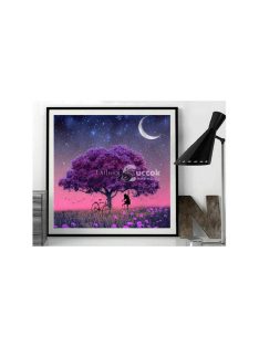   Gyémántfestés Készlet Fa Mintával - Kreatív Kép Készítő Csomag Gyémántfestéshez