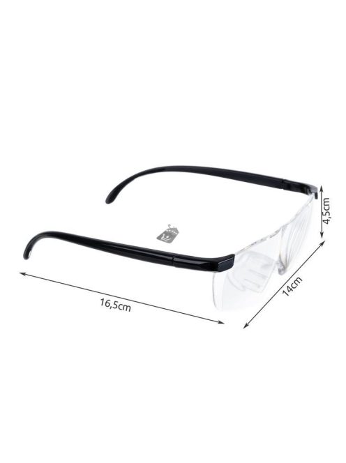 Nagyító lencsés szemüveg precíziós munkához és olvasáshoz