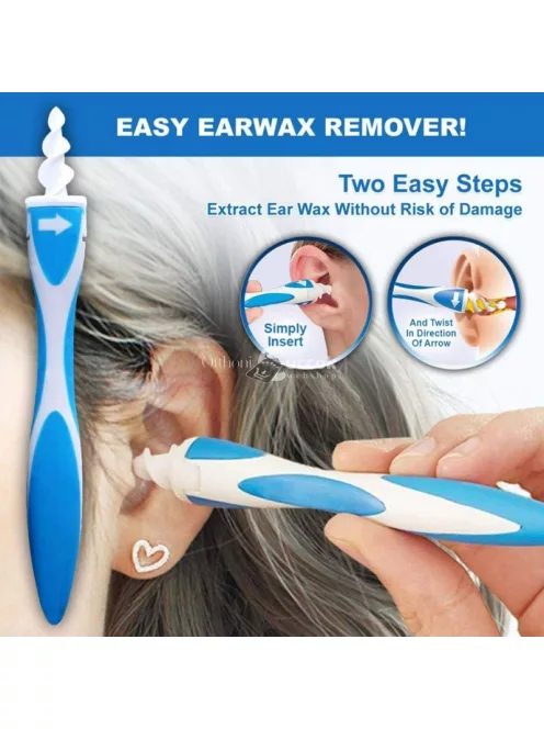 Fültisztító spirál, fülzsír eltávolító eszköz érzékeny fülhigiénia számára