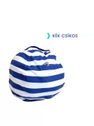 Plüss tároló babzsák gyerekszobai játéktárolóként