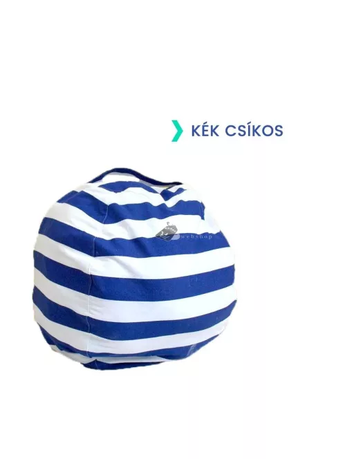 Plüss tároló babzsák gyerekszobai játéktárolóként