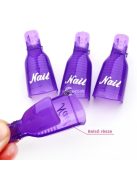 Rózsaszín Gél Lakk Leoldó Csipesz Körömápoláshoz