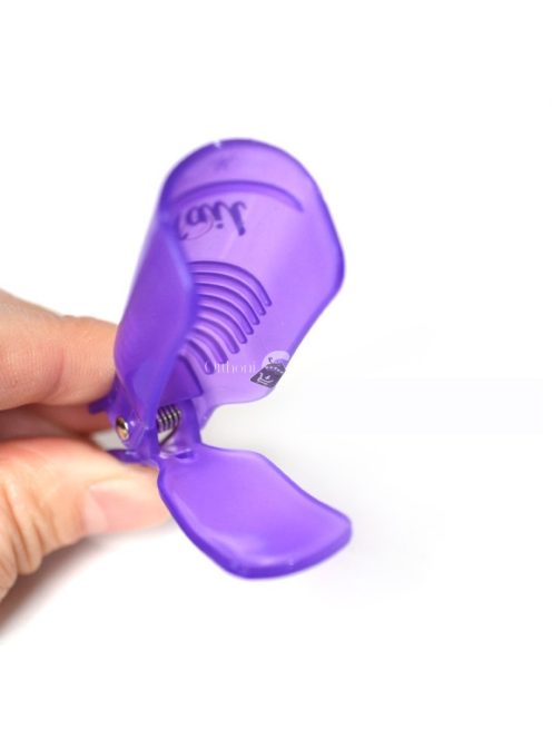 Rózsaszín Gél Lakk Leoldó Csipesz Körömápoláshoz