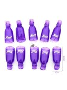 Rózsaszín Gél Lakk Leoldó Csipesz Körömápoláshoz