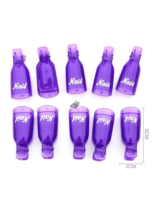 Rózsaszín Gél Lakk Leoldó Csipesz Körömápoláshoz