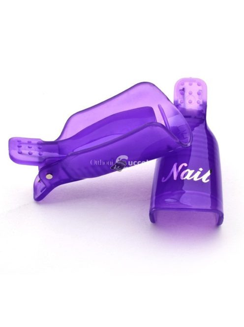 Rózsaszín Gél Lakk Leoldó Csipesz Körömápoláshoz