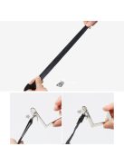 Ajtóra akasztható pántos táskarendező, Fekete színű szervező tárolóegység