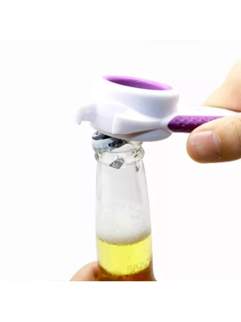 5 az 1-ben multifunkcionális üvegnyitó, Fekete színben