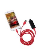 HDMI kábel iPhone képernyő tükrözéshez, nagyfelbontású videó- és hangátvitelhez