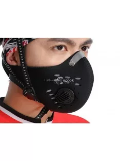   Edzőmaszk, Tréning Maszk Fekete – Légzési Ellenállásos Edzéshez