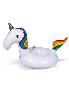   3 db Unikornis úszó italhűtő és pohártartó szett medencéhez