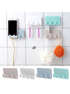   Univerzális falra szerelhető telefontartó és akasztó Fehér - Praktikus eszköz okostelefonok tárolásához és töltéséhez otthon vagy irodában