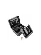 Fekete pénzesdoboz - Biztonságos pénztároló doboz gyerekeknek és felnőtteknek, ajándék ötlet, pénzgyűjtő és pénzszámláló funkcióval