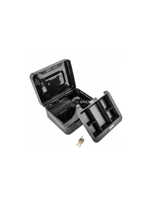 Fekete pénzesdoboz - Biztonságos pénztároló doboz gyerekeknek és felnőtteknek, ajándék ötlet, pénzgyűjtő és pénzszámláló funkcióval