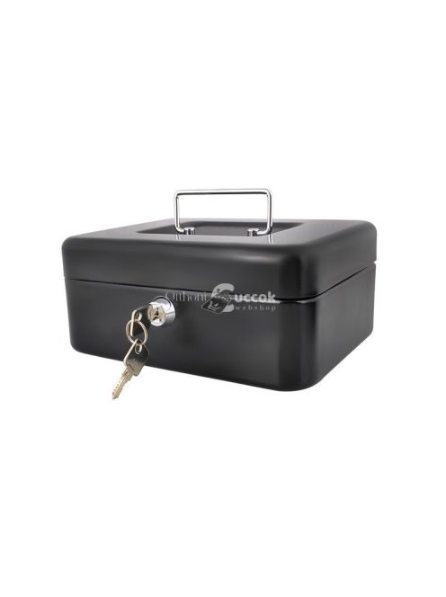 Fekete pénzesdoboz - Biztonságos pénztároló doboz gyerekeknek és felnőtteknek, ajándék ötlet, pénzgyűjtő és pénzszámláló funkcióval