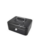 Fekete pénzesdoboz - Biztonságos pénztároló doboz gyerekeknek és felnőtteknek, ajándék ötlet, pénzgyűjtő és pénzszámláló funkcióval