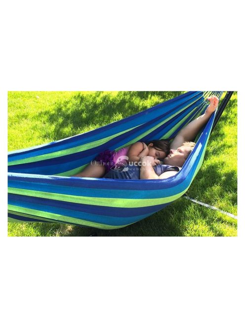 Színes Iso Trade kültéri függőágy 150 kg teherbírással, 240 x 150 cm méretben