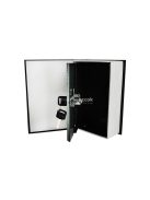 Könyv formájú kazettás titkos tároló, 18cm x 11,5cm méretben