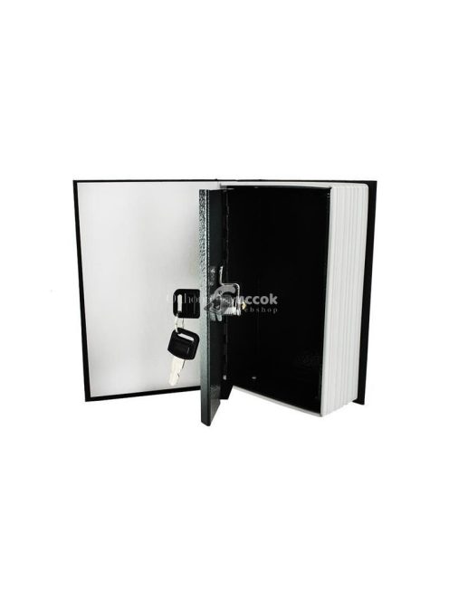 Könyv formájú kazettás titkos tároló, 18cm x 11,5cm méretben