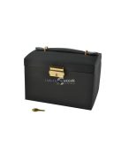 Fekete Ékszerdoboz - Elegáns Ékszertartó Nőknek, Ideális Ajándék Születésnapra és Karácsonyra