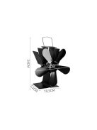 5 lapátos kandallóventilátor energiatakarékos hőelosztáshoz