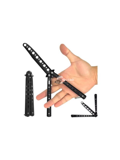 Fekete Pillangókés Tréninghez és Gyakorláshoz - Flipper Stílusú Edzőkés