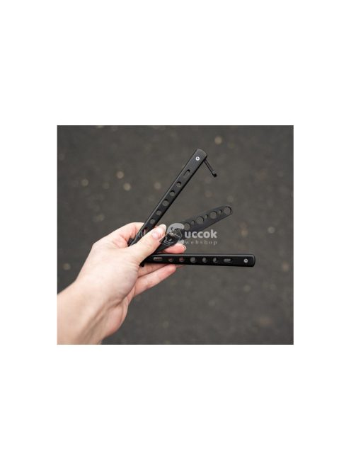 Fekete Pillangókés Tréninghez és Gyakorláshoz - Flipper Stílusú Edzőkés