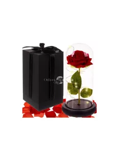 Malatec 21619 csillogó rózsa dekoráció üvegben