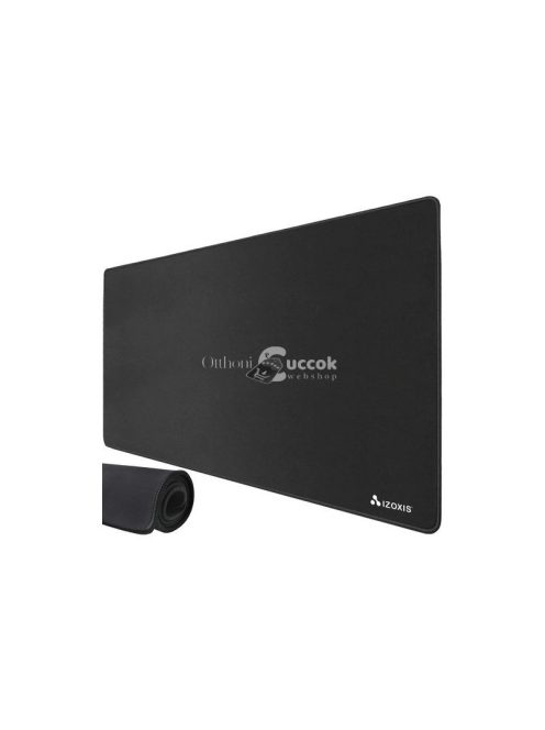 Izoxis 21912 ergonomikus, csúszásmentes, extra nagy méretű fekete egér és billentyűzet pad